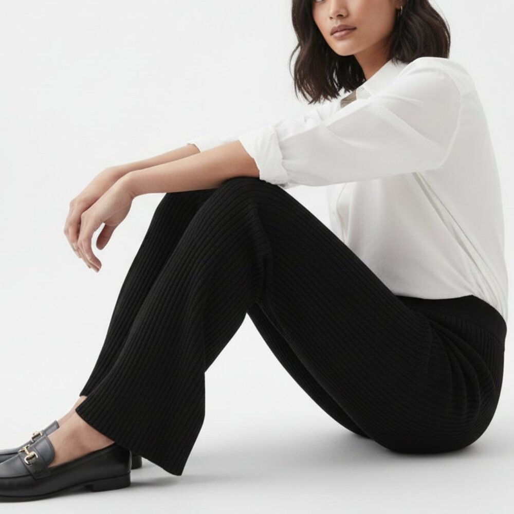 NEW, GAP CashSoft Wide Rib Sweater Pants